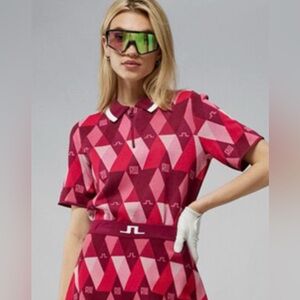 J. Lindeberg x Robbie Williams Edith Argyle Knit Golf Sweater